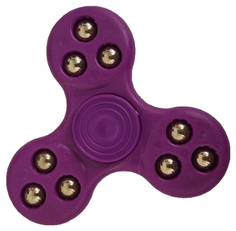 Пластиковый спиннер Fidget Spinner Roller Ball фиолетовый
