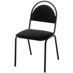 Офисный стул Стандарт, каркас металл чёрный, обивка ткань чёрная Furniture