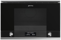 Встраиваемая микроволновая печь с грилем Smeg Linea MP122N1