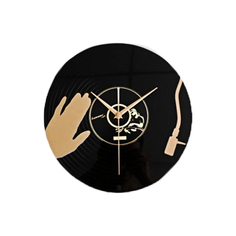 Настенные часы из виниловой пластинки, Диджей, BloomingHome accents. CLOCK-14