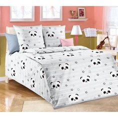 Простынь на резинке Ивановотекстиль 80х160х20 бязь Бамбуковый мишка