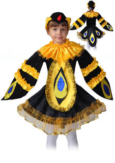 Костюм карнавальный Карнавалия.рф Синичка с крылышками детский р.28-32 (110-128 см)