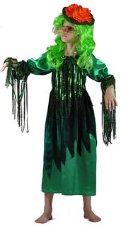 Костюм карнавальный Карнавалия.рф Кикимора в парике детский р.32 (122-128 см)