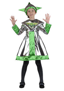 Костюм карнавальный Карнавалия.рф Инопланетянка с Альфа Центавра детский р.30 (116-122 см)