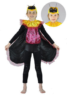 Костюм карнавальный Карнавалия.рф Жук черный детский р.30-32 (116-128 см)