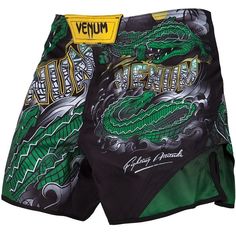 Шорты ММА Crocodile Black/Green L Venum