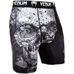 Компрессионные шорты Venum Santa Muerte 3.0 Black/White M