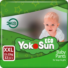 Подгузники-трусики YokoSun Eco XXL 15-23 кг 32 шт