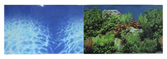 Фон для аквариума Prime Синее море/Растительный пейзаж, винил, 150x60 см P.R.I.M.E.