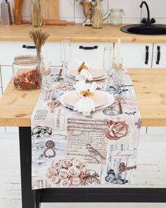 Дорожка на стол, рогожка "Всё себе" Дольче 50х145