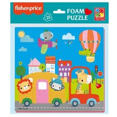 Мягкие пазлы Fisher Price Город, 25 элементов Vladi Toys