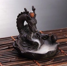 Подставка для благовоний из керамики "Дракон, стелющийся дым" Luxury Gift