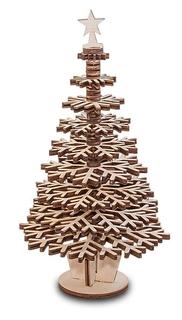 Деревянный конструктор Eco Wood Art 3D EWA Елочка