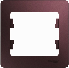 Рамка Schneider Electric Glossa 1-ая Баклажановая