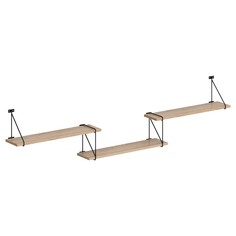 Полка настенная COFFEE SH4-ROD/BAR 1780х166х392 с полкодержателями Skyland