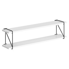 Полка с полкодержателями SKYLAND COFFEE SH3-ROD Белый 860х166х214