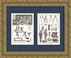 Инструменты и ремесло футлярщиков в старинных гравюрах 1770-е гг. Rarita