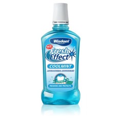 Ополаскиватель для рта Wisdom Fresh Effect Coolmint Ледяная мята, с фтором 500мл