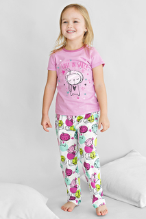 Пижама детская Bossa Nova футболка и брюки 355П-161 Белый р.104