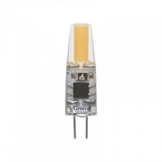 Лампочка светодиодная General, GLDEN-G4-3-C-220-4500 5/100/500, 3W, G4