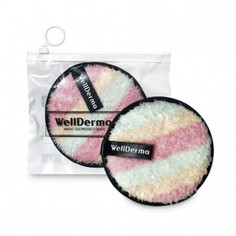 Мягкий спонж для очищения и снятия макияжа Wellderma Magic Cleansing Cookie