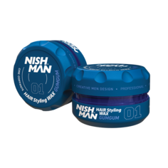 Воск для укладки волос сильная фиксация NISHMAN Styling Wax 150 мл Бабл гам