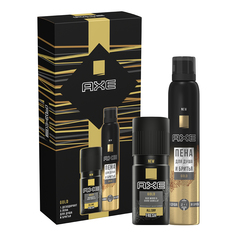 Подарочный набор Axe Gold дезодорант-аэрозоль 150мл + пена для душа и бритья 200 мл