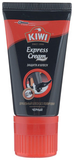 Крем для обуви Kiwi express защита и блеск черный