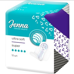 Прокладки Jenna Ultra Soft Super гигиенические 12 шт