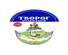Творог Кубанский Молочник обезжиренный бзмж 220 г