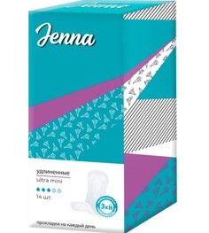 Прокладки Jenna Ultra mini ежедневные удлиненные 14 шт