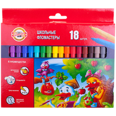 Фломастеры "Утята", 18 цветов Koh I Noor
