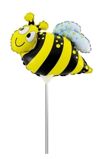 Шар фольгированный ACTION! "Пчелка" на палочке (API0226)