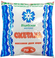 Сметана Витебское молоко 25% бзмж стакан 500 г