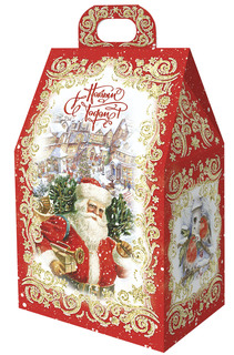 Сладкий подарочный набор Мосупак Мини-домик Ретро 150 г