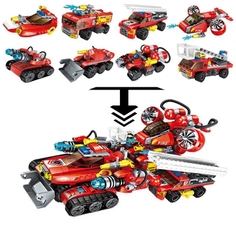Конструктор-трансформер 1 TOY Blockformers Трансфайертрак, 8 шт.