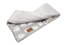 Плед AmaroBaby РАСТЕМ ВМЕСТЕ 95х85 хлопок/minky СОВЯТА