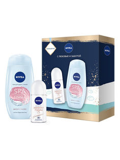 Подарочный набор Nivea: Гель для душа, 250 мл, Дезодорант-антиперспирант Эффект Пудры 50мл