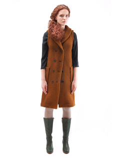 Утепленный жилет женский Alwero LUCY коричневый L