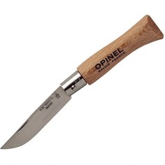 Нож Opinel №4, нержавеющая сталь, бук