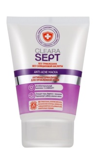 Anti-acne маска ClearaSept антибактериальная для проблемной кожи, 100мл