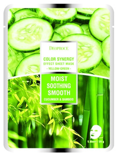 Маска для лица Deoproce Color Synergy Effect Sheet Mask Yellow-Green 20 г