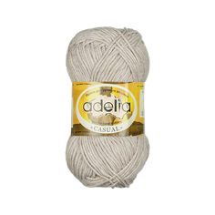 Пряжа Adelia Casual, 72% хлопок, 28% акрил, 10*50 г, 130 м+-6 м, №03, серо-бежевый