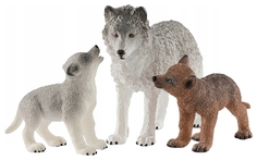 Самка волка с волчатами Schleich