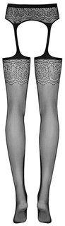 Чулки-сетка со слитным поясом Obsessive