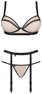 Пикантный комплект белья Nudelia с мерцающей нитью 195404 Obsessive