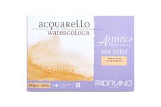 Блок для акварели "Artistico Extra White", фин, 12,5x18 см, 25 листов Fabriano