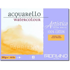 Альбом-склейка для акварели Fabriano "Artistico" Фин 30,5х45,5 см 20 л 300 г, экстра белый