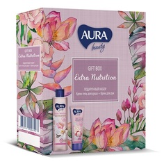 Набор Aura Beauty Extra nutrition Крем-гель для душа 250 мл + Крем для рук 75 мл
