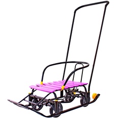 Санки детские классические Galaxy Snow Black Auto сливовый